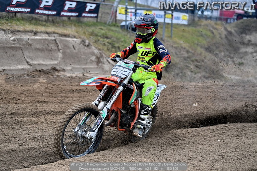 2019-02-10 Mantova - Internazionali di Motocross 00394 125cc 212 Davide Zampino